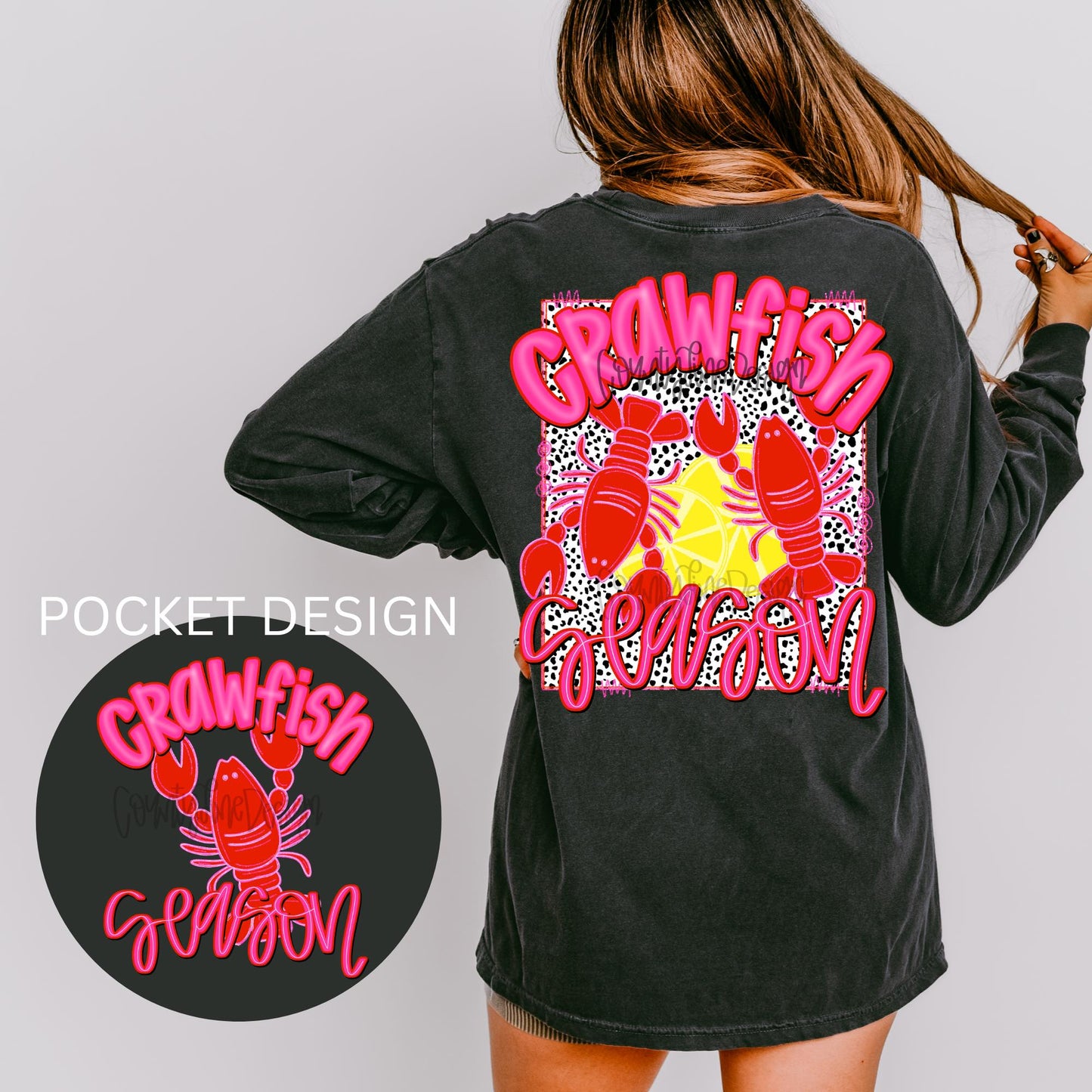 Preppy Crawfish Season Comfort Colors Tee