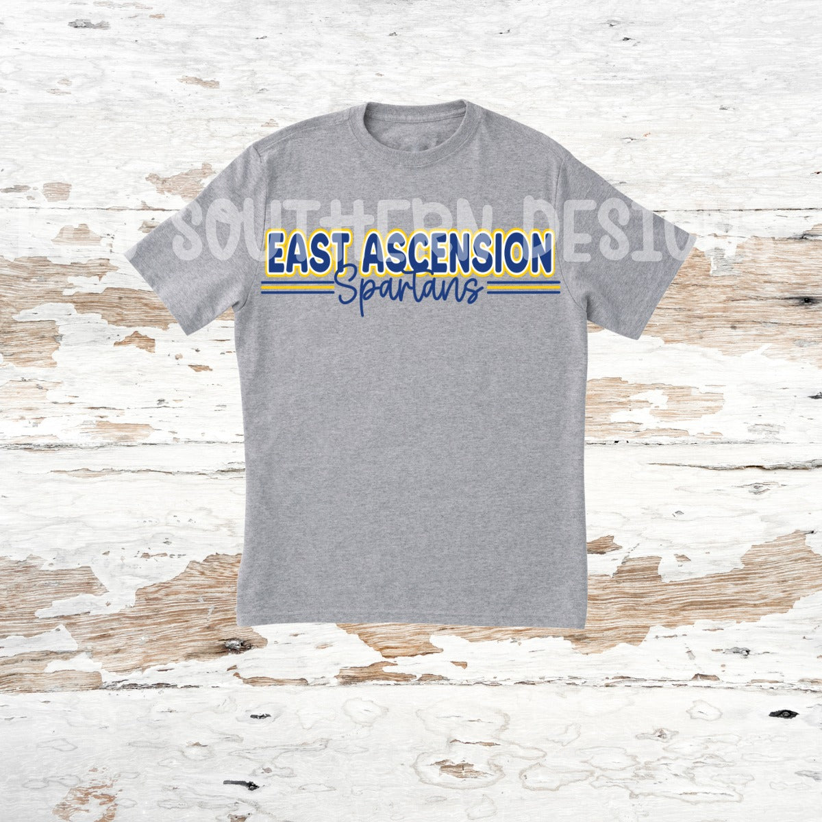 Gray T-Shirt with East Ascension Spartans
