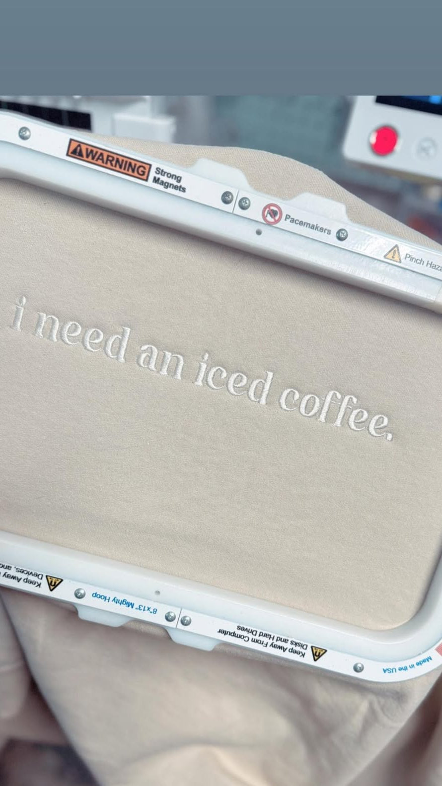 I Need an Iced Coffee – Monochromatic Gildan Pullover