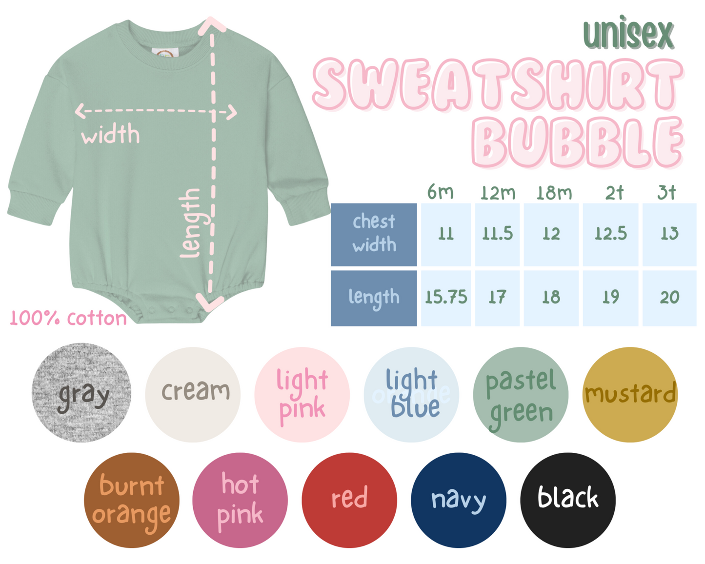 Sweatshirt Bubble Monogram