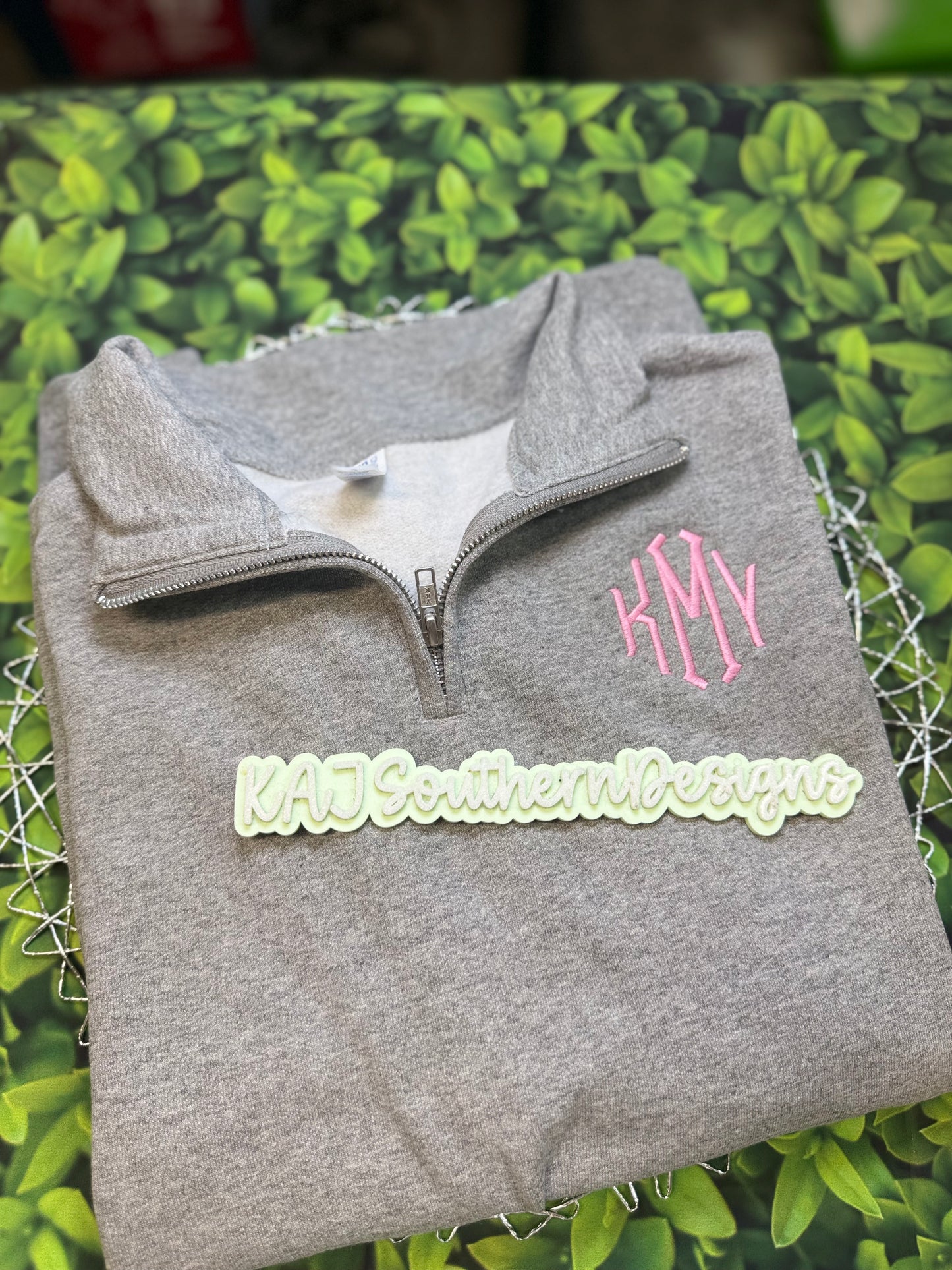 Custom Monogrammed Sweatshirts & 1/4 Zips