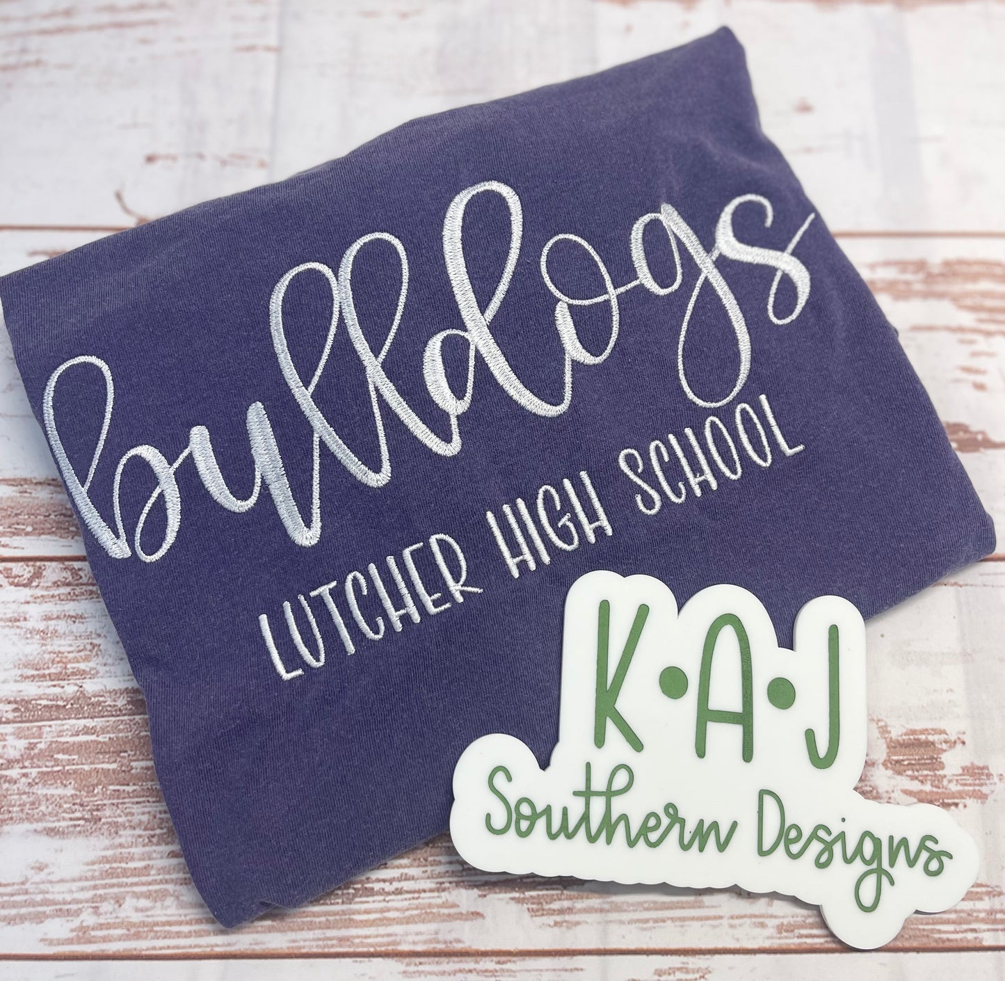 Bulldogs School Embroidery Tee