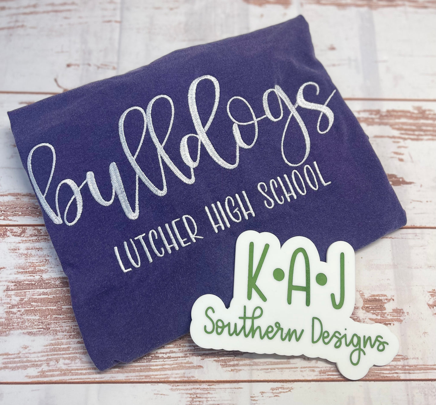 Bulldogs School Embroidery Tee