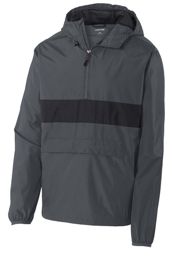 Brack Livestock Adult Zipped Pocket Anorak w/ Left Chest Monogram Logo