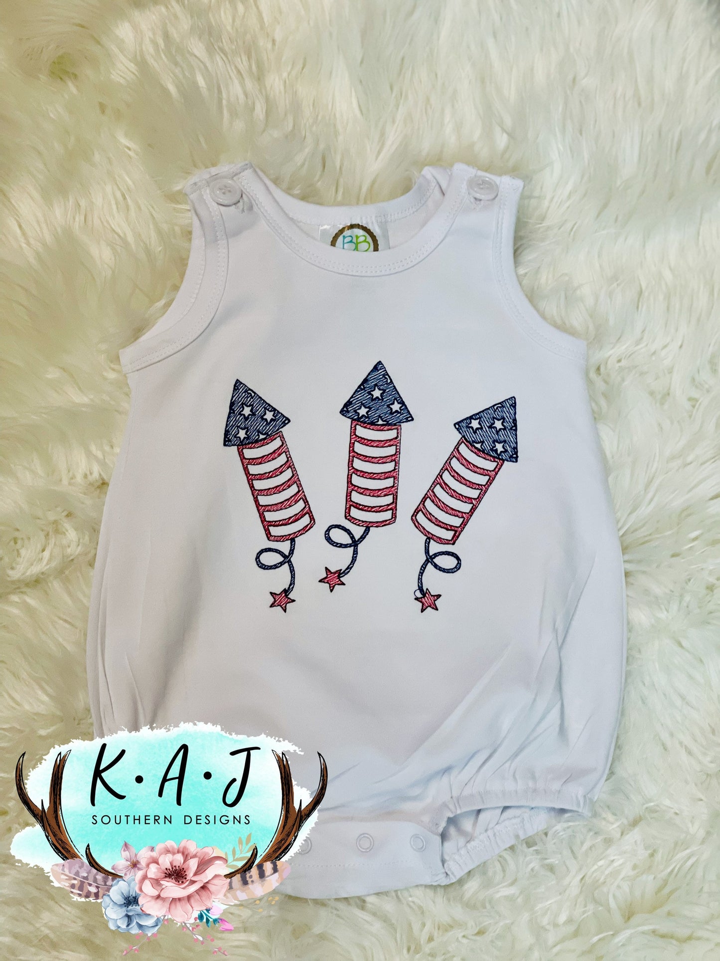 Boys Patriotic Firework Shirt