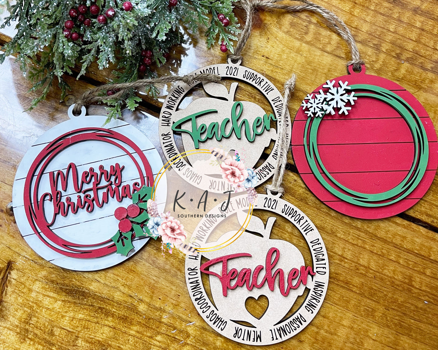 Teacher Gift | Christmas Ornament | Teacher Christmas Ornament | Teacher Christmas Gift