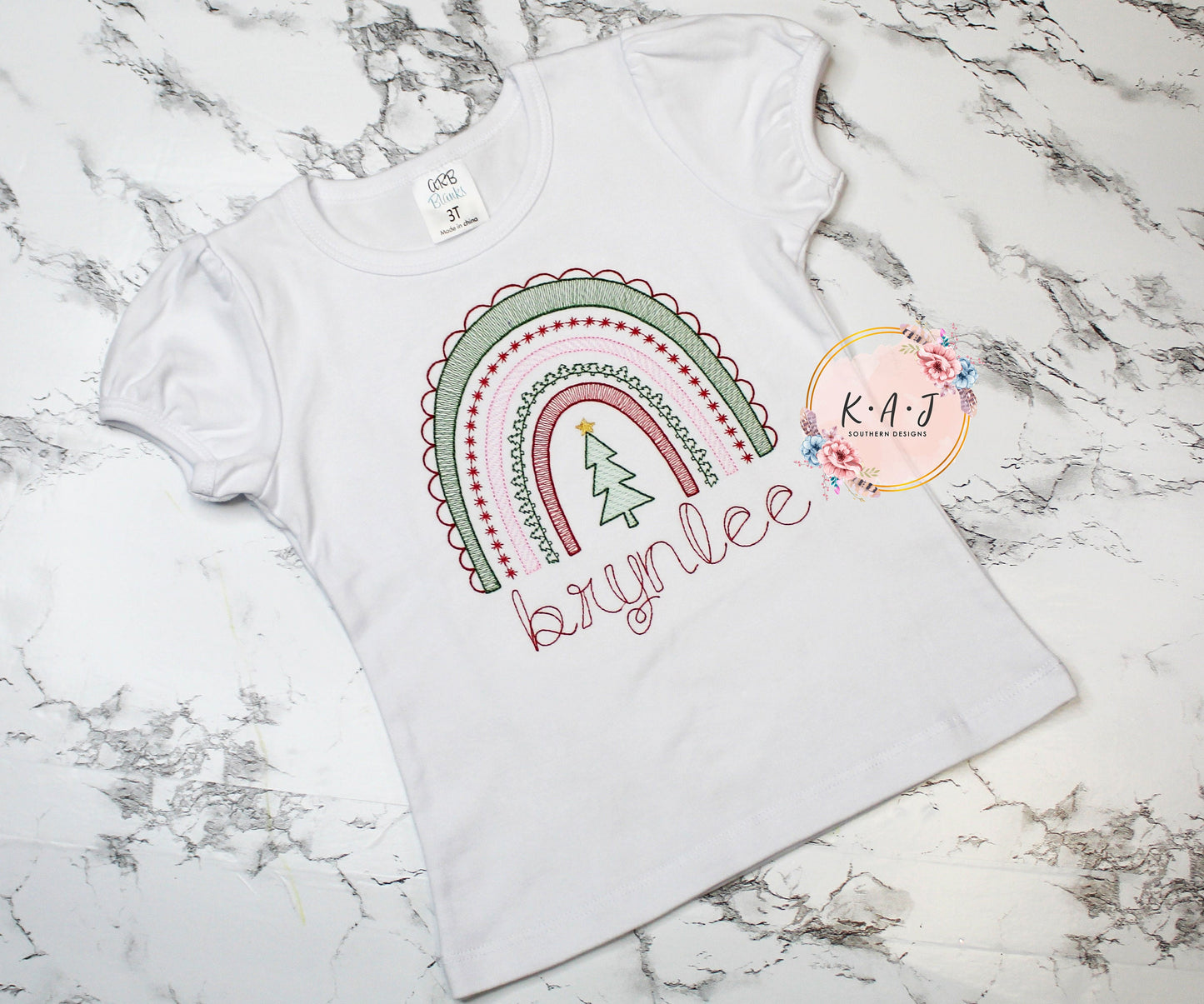 Christmas Rainbow Shirt | Christmas Rainbow | Rainbow Christmas Shirt | Christmas Tree Shirt | Santa Pictures | Red, Green, & Pink Christmas