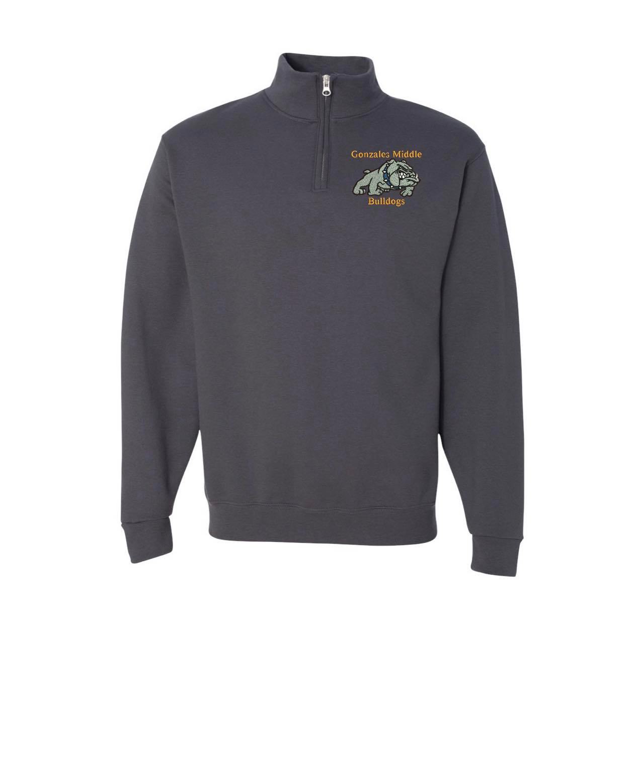 Gonzales Middle 1/4 Zip Sweatshirt Monogrammed Logo