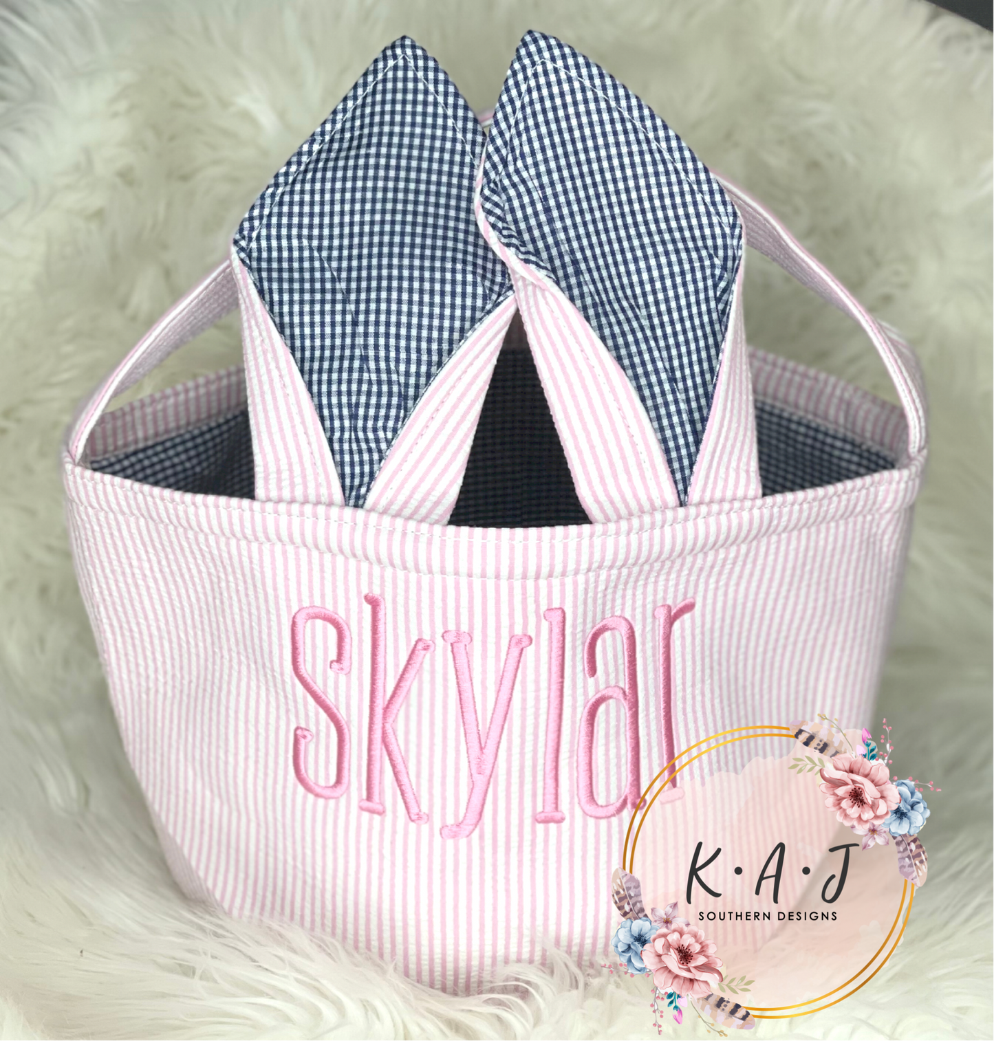 Monogrammed Easter Basket