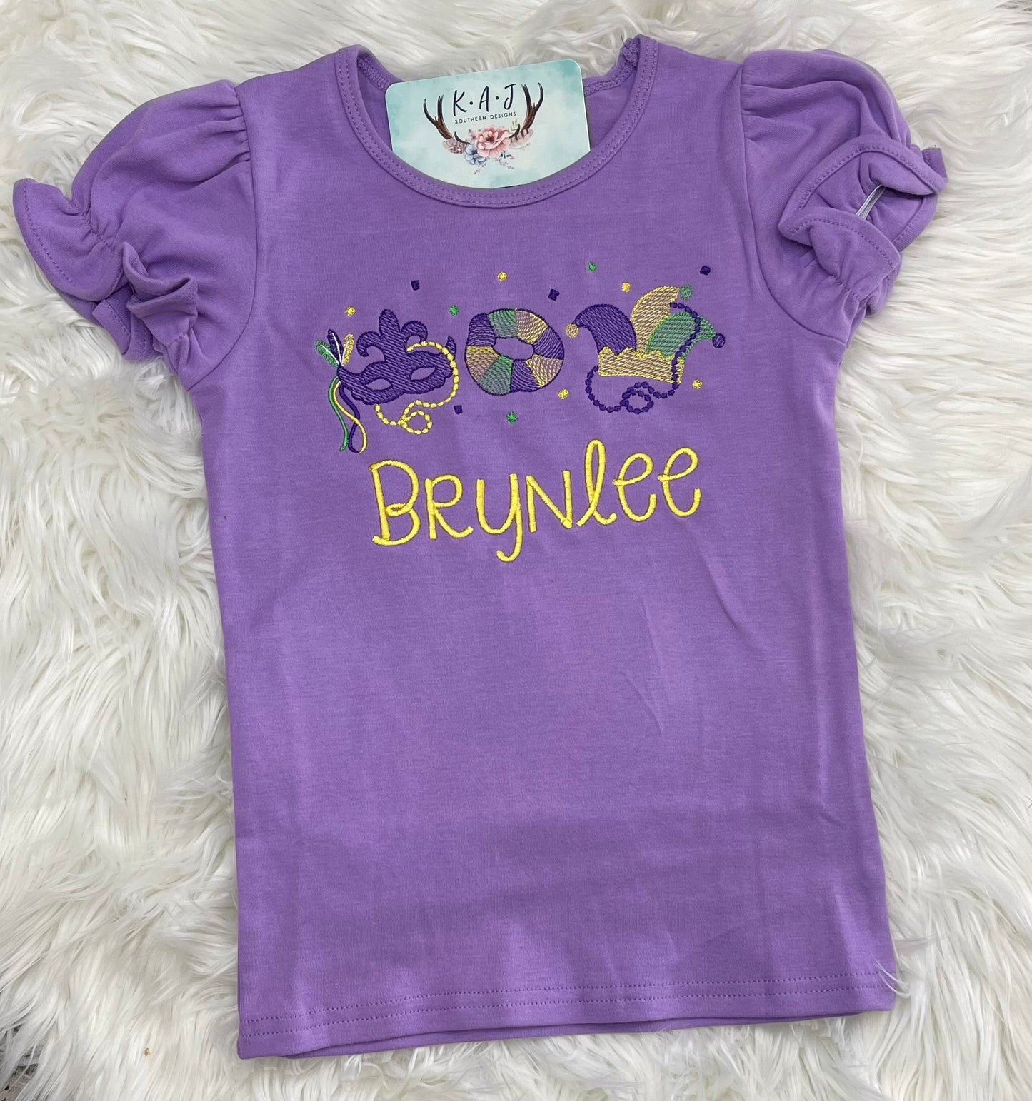 Girls Mardi Gras Shirt