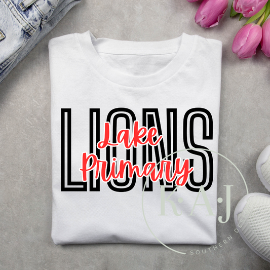 Lake Lions Mascot Spirit Tee