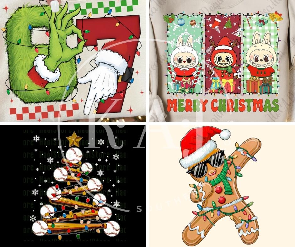 kids christmas mix and match tees and sweatshirts
