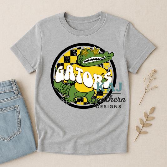 Retro Gators Mascot Spirit Tee