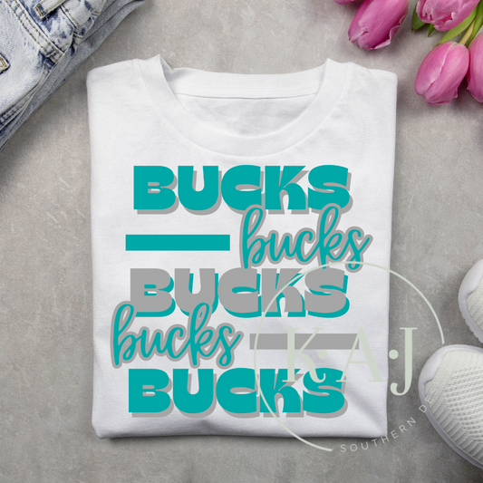 Bucks Mascot Spirit Tee – Cotton, Dri Fit, or Sweatshirt