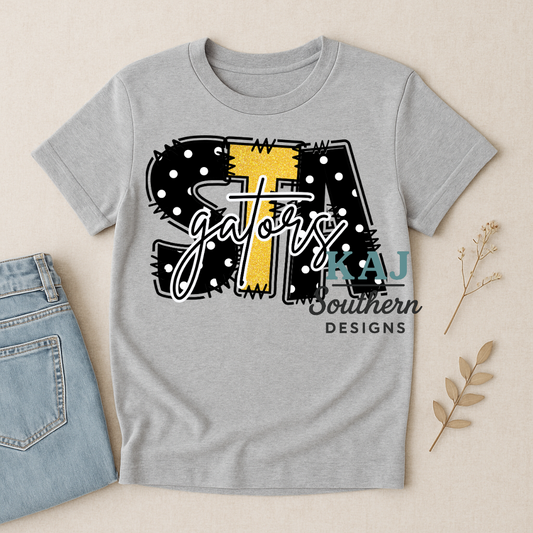 STA Gator Dots Mascot Spirit Tee