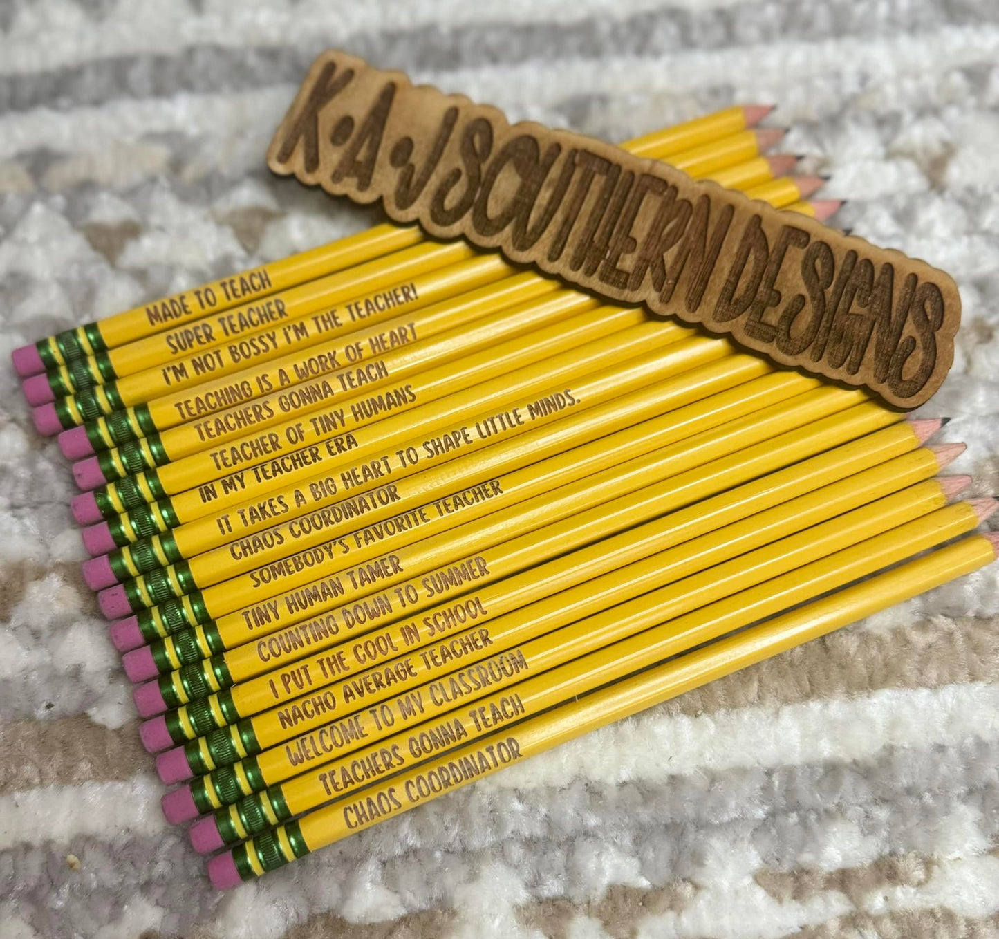 Name Engraved Pencils