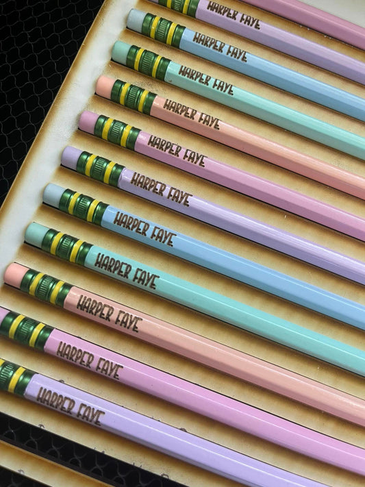 Name Engraved Pencils