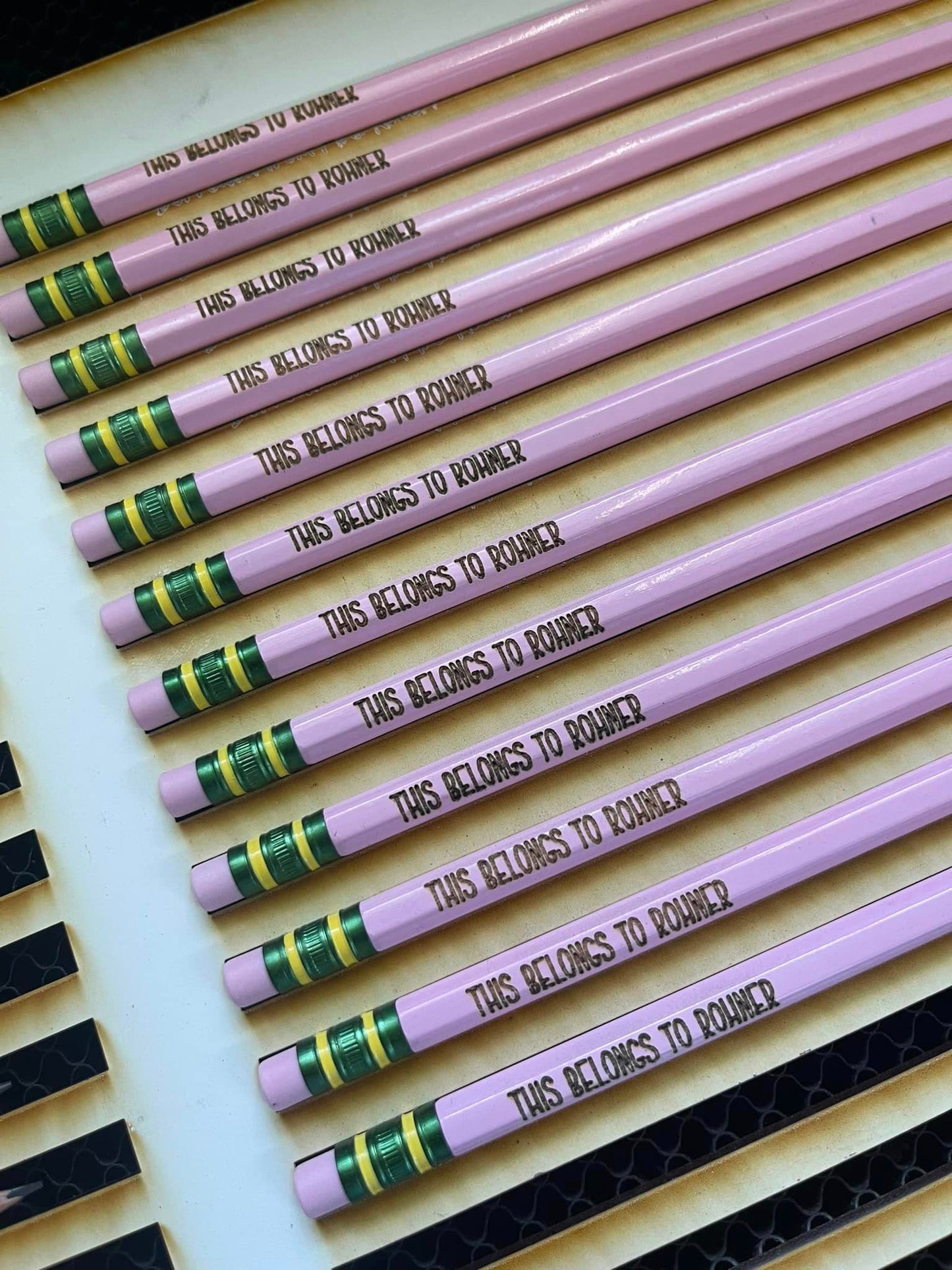 Name Engraved Pencils