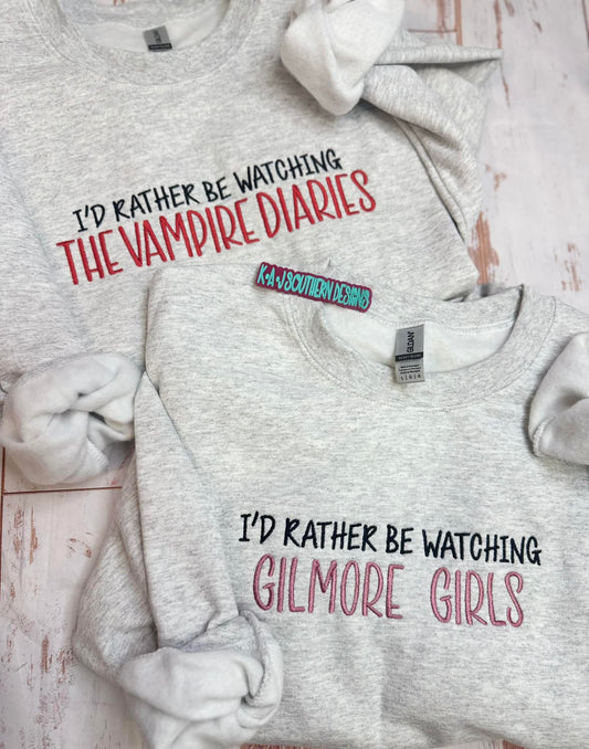 I'd Rather Be Watching Gilmore Girls