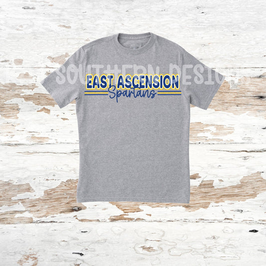 Gray T-Shirt with East Ascension Spartans