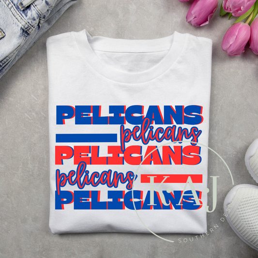 Pelicans Mascot Spirit Tee