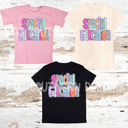 Special Education Teacher Tee – Bright Retro Design