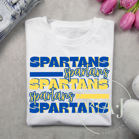 Spartans Mascot Spirit Tee