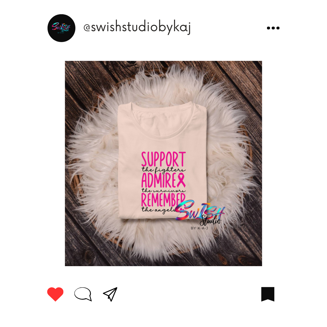 Support, Admire, Remember Breast Cancer Awareness Shirt