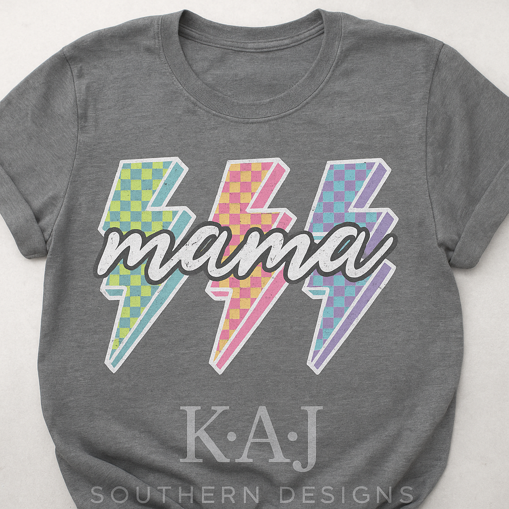 Mama Lightning Bolt Tee