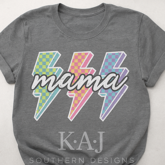 Mama Lightning Bolt Tee