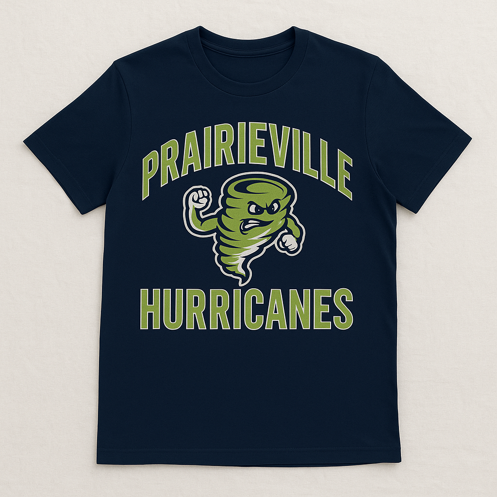 Prairieville Hurricanes Retro Varsity Spirit Tee