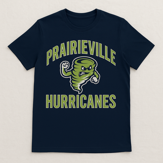 Prairieville Hurricanes Retro Varsity Spirit Tee
