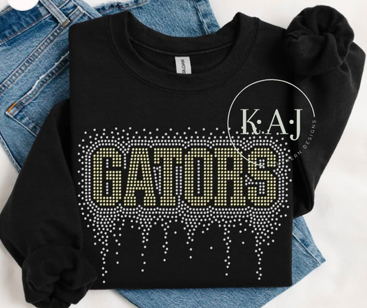 Gators Drip Rhinestone Sweatshirts
