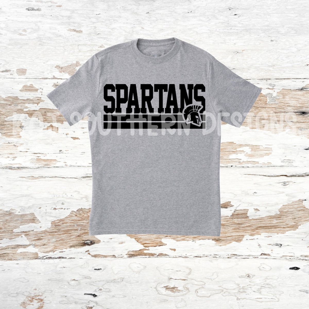 Gray T-Shirt with SPARTANS Underlined