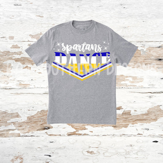 Gray T-Shirt with Spartans Dance
