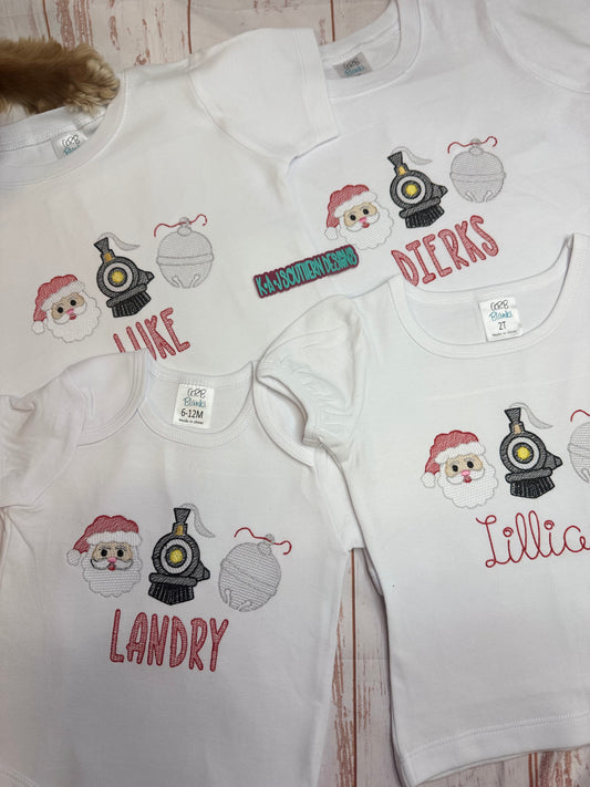 Polar Express Train Ride Kids Shirts