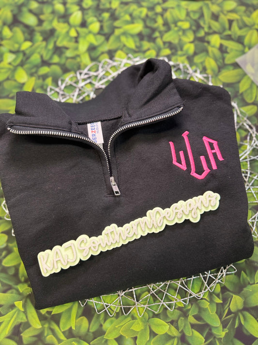Custom Monogrammed Sweatshirts & 1/4 Zips