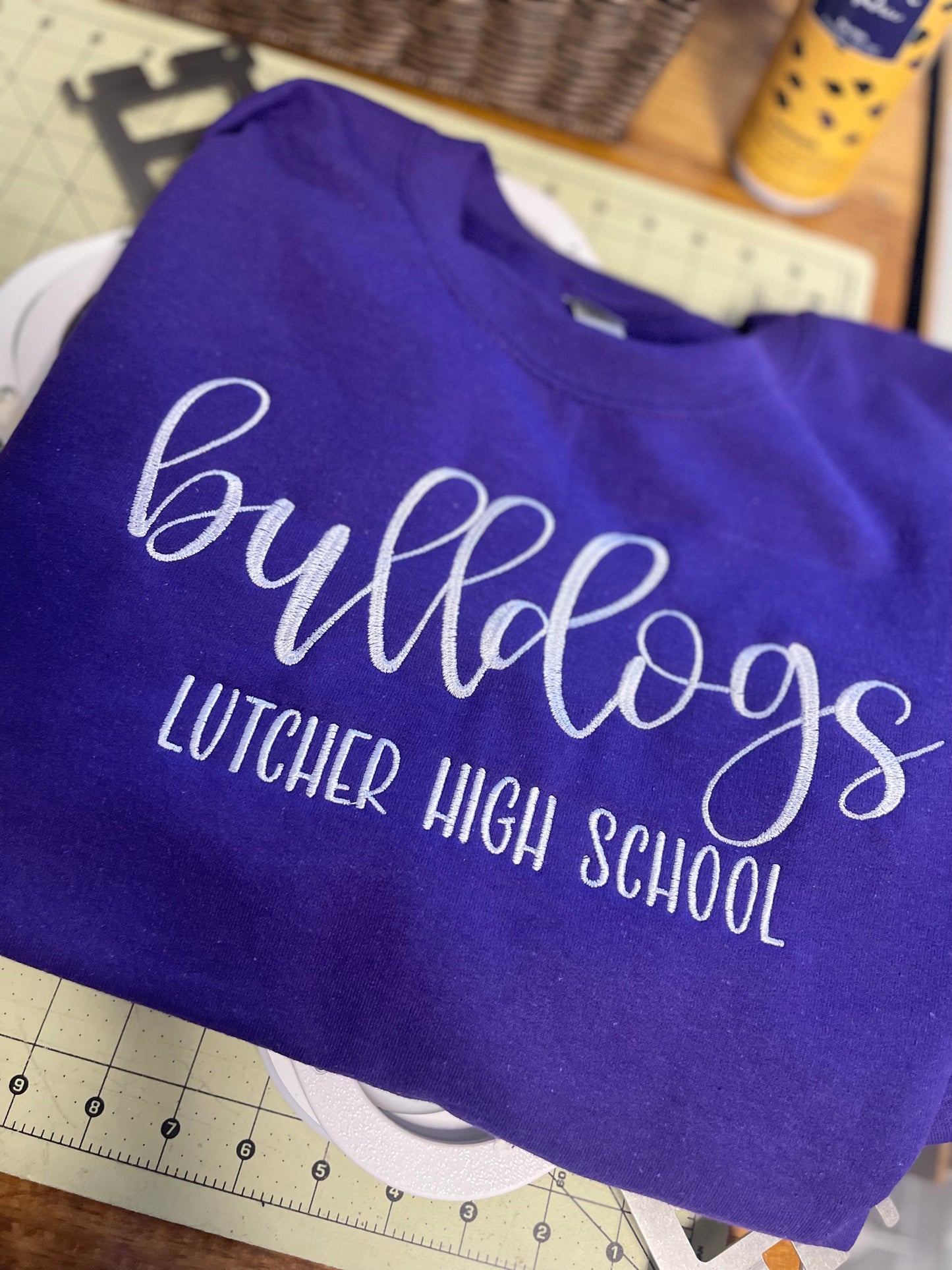Fancy School Spirit Tees Embroidered