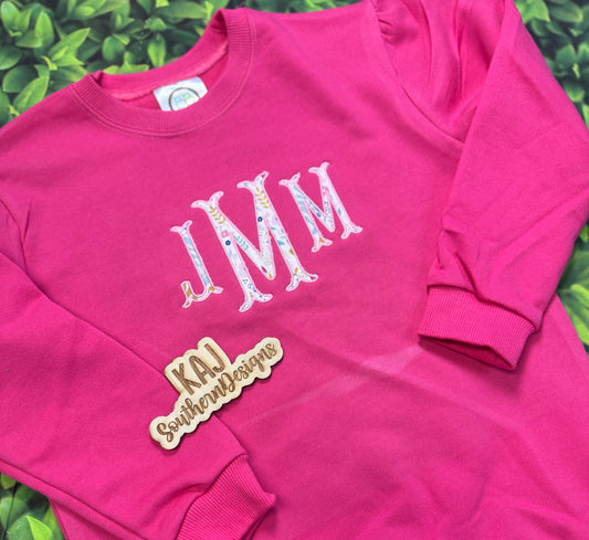 Sweatshirt Bubble Monogram