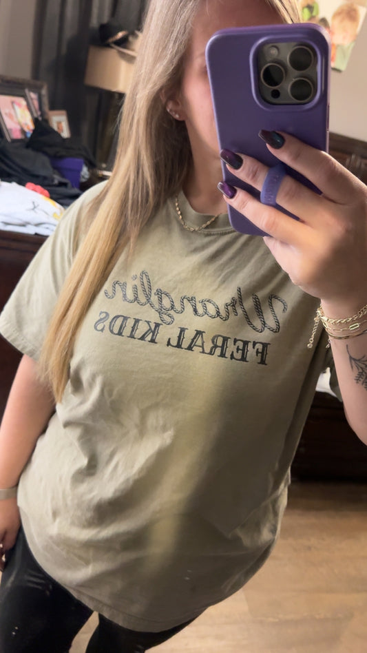 Wranglin' FERAL KIDS • Comfort Colors Tee