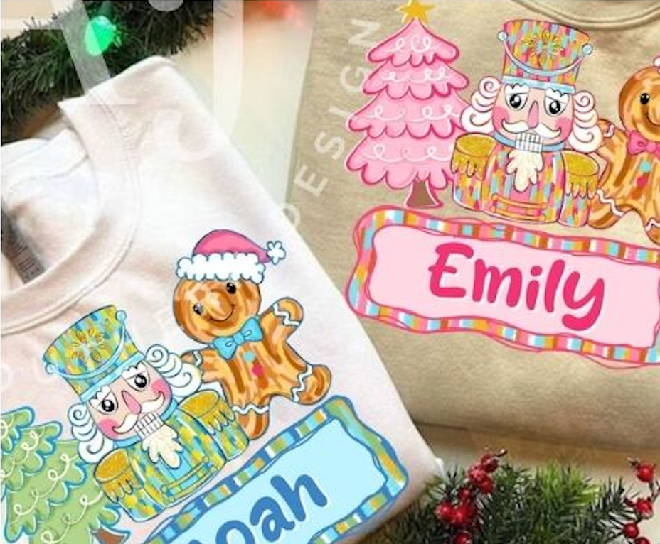 kids christmas mix and match tees and sweatshirts
