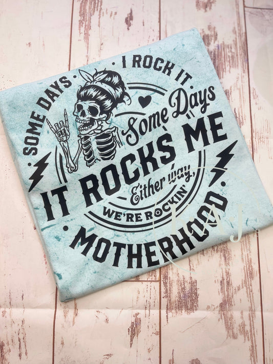 Rockin Motherhood Colorblast Comfort Color Tee