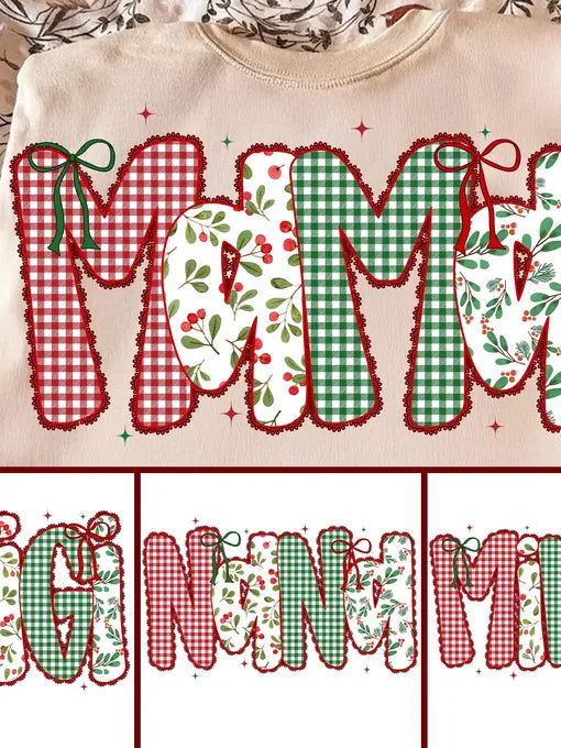 Reindeer + Tree + Gingerbread (Leopard) Name Plate Christmas