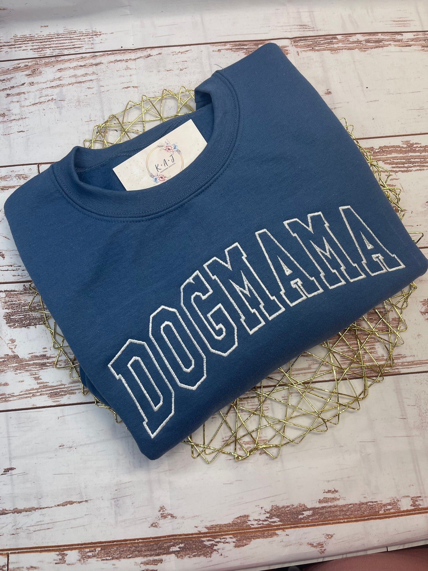 Dog MAMA Sweatshirt, DOGMAMA Crew Neck, Pastel Dog Mama Sweatshirt,Dog Mom Sweatshirt, Varsity letters,Dog MAMA, Dog Mom