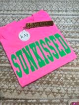 Neon Pink & Green Sunkissed TShirt,Neon Mama Shirt,Sunkissed,Neon Sunkissed,Beachy Tees,Comfort Color Neon Tees,Neon Purple Puff Sunkissed
