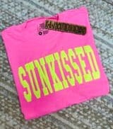 Neon Pink Sunkissed TShirt,Neon Mama Shirt,Sunkissed,Neon Sunkissed,Beachy Tees,Comfort Color Neon Tees,Tan Vibes and Neon Tees,Puff Neon T
