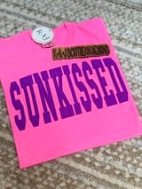 Neon Pink Sunkissed TShirt,Neon Mama Shirt,Sunkissed,Neon Sunkissed,Beachy Tees,Comfort Color Neon Tees,Neon Purple Puff Sunkissed