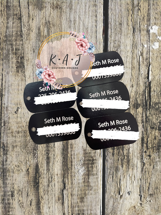 Laser Engraved Dog Tags