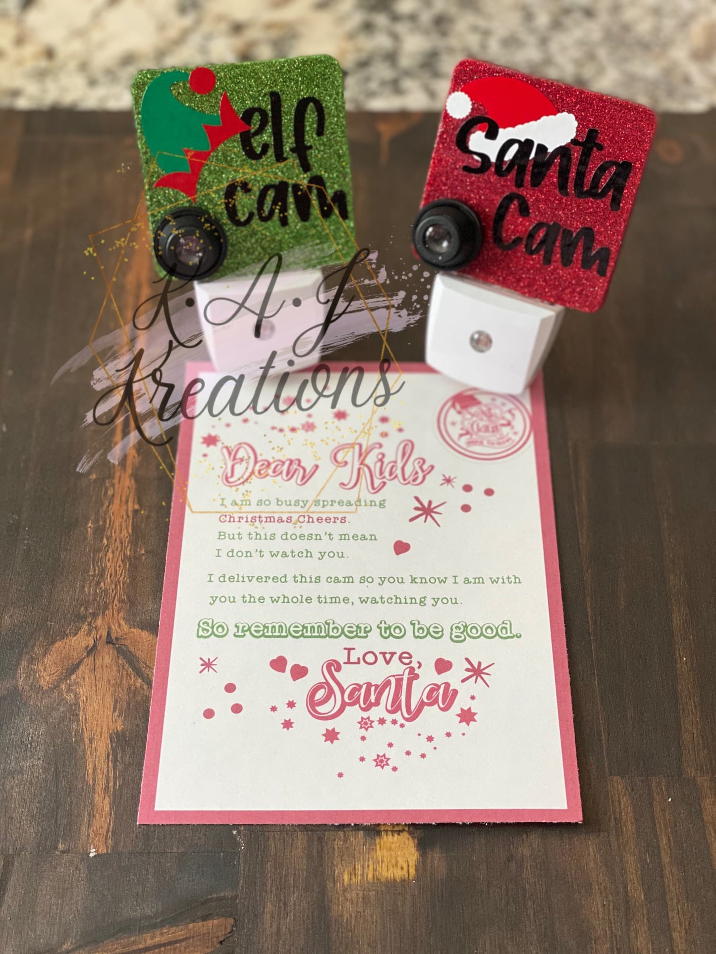 Santa and Elf Cam Night Light