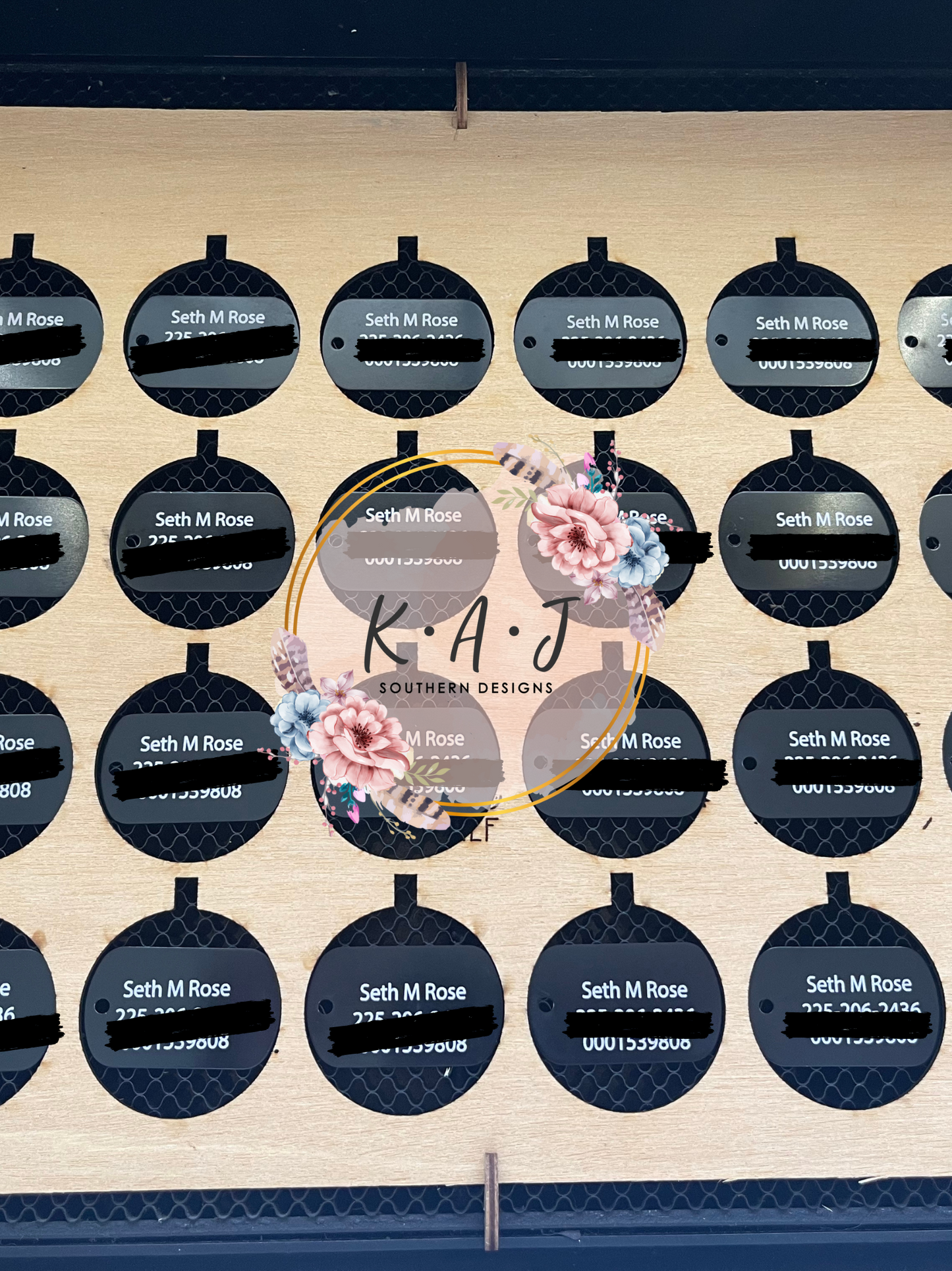 Laser Engraved Dog Tags